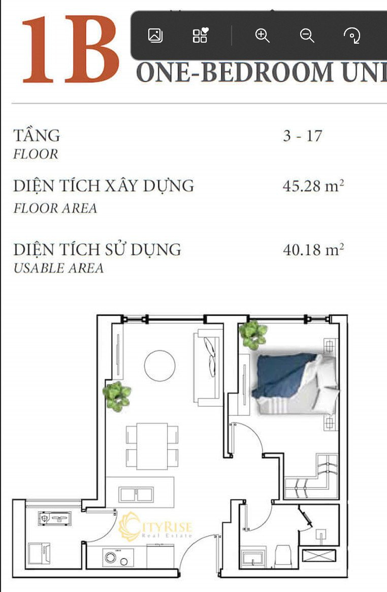 Cho Thuê Officetel 1PN Diamond Island DI1817 - ảnh nhỏ 15
