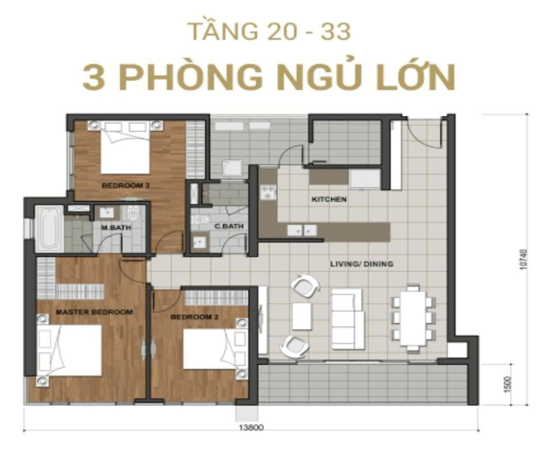 Bán Căn Hộ 3PN Estella Heights EH833 - ảnh nhỏ 8