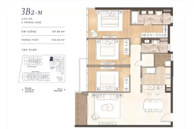 Bán Căn Hộ 3PN The River Thủ Thiêm TR312 - ảnh nhỏ 18